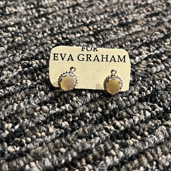 For EVA Graham Jewelry - 💥Brand NEW Earrings | Stud stones | Silver with Pearl looking stones 💥